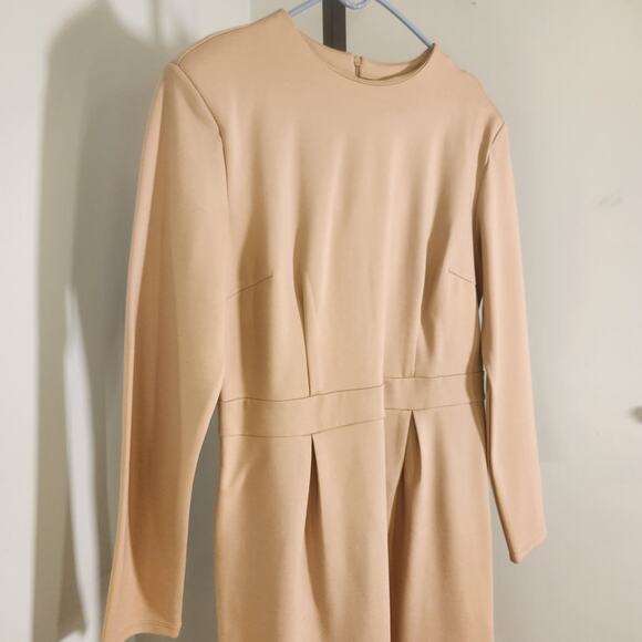 HALARA Slim Mini Work Dress in Pebble, Size Large - Picture 4 of 12